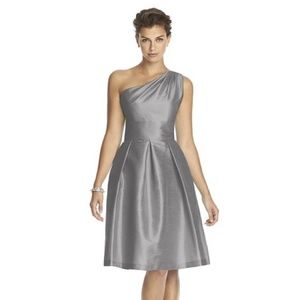 Alfred Sung Bridesmaid/MOB D458 Dress In Quarry 12